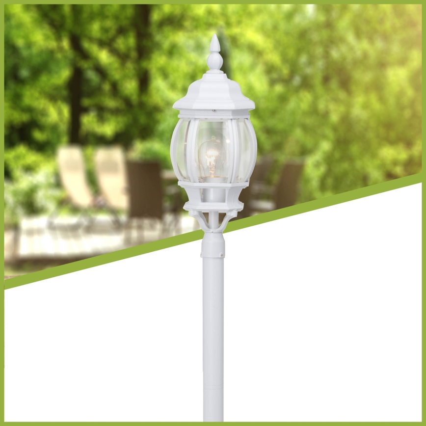 Brilliant - Вулична лампа ISTRIA 1xE27/60W/230V 112 см IP23 білий