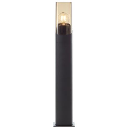 Brilliant - Вулична лампа MINOU 1xE27/10W/230V 60 см IP44 чорний/димчастий