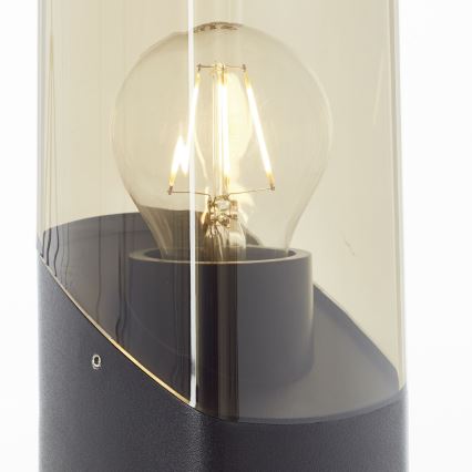 Brilliant - Вулична лампа MINOU 1xE27/10W/230V 60 см IP44 чорний/димчастий