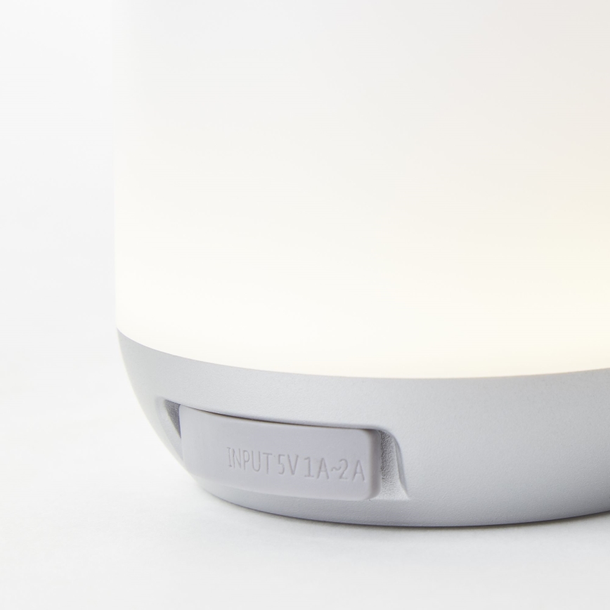 Brilliant - Вулична настільна LED лампа з регулюванням яскравості GEMMA LED/1,9W/5V IP44 білий