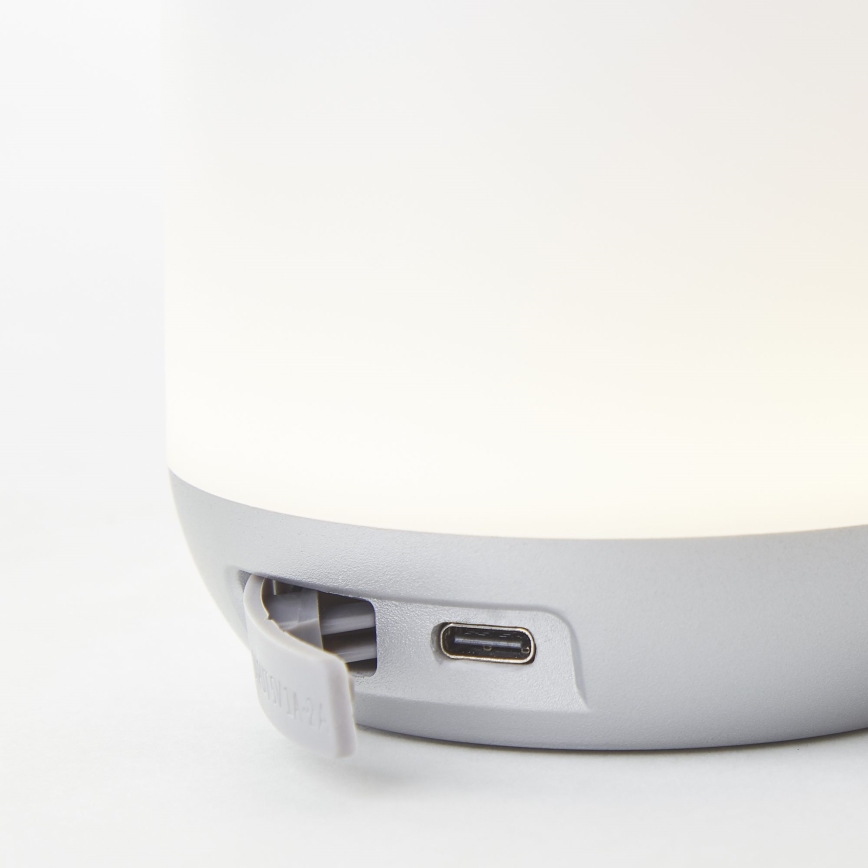 Brilliant - Вулична настільна LED лампа з регулюванням яскравості GEMMA LED/1,9W/5V IP44 білий