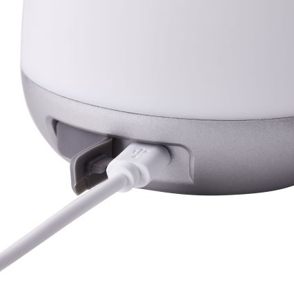 Brilliant - Вулична настільна LED лампа з регулюванням яскравості GEMMA LED/1,9W/5V IP44 білий