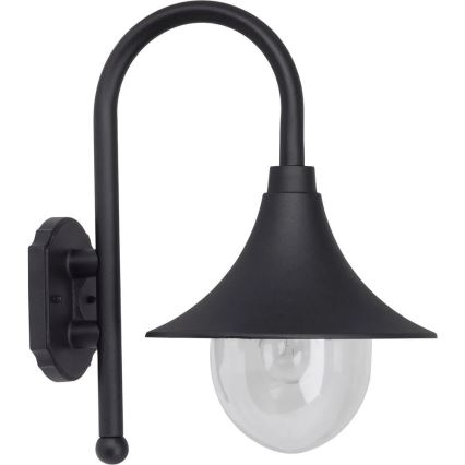 Brilliant - Вуличний настінний світильник BERNA 1xE27/60W/230V IP44 чорний