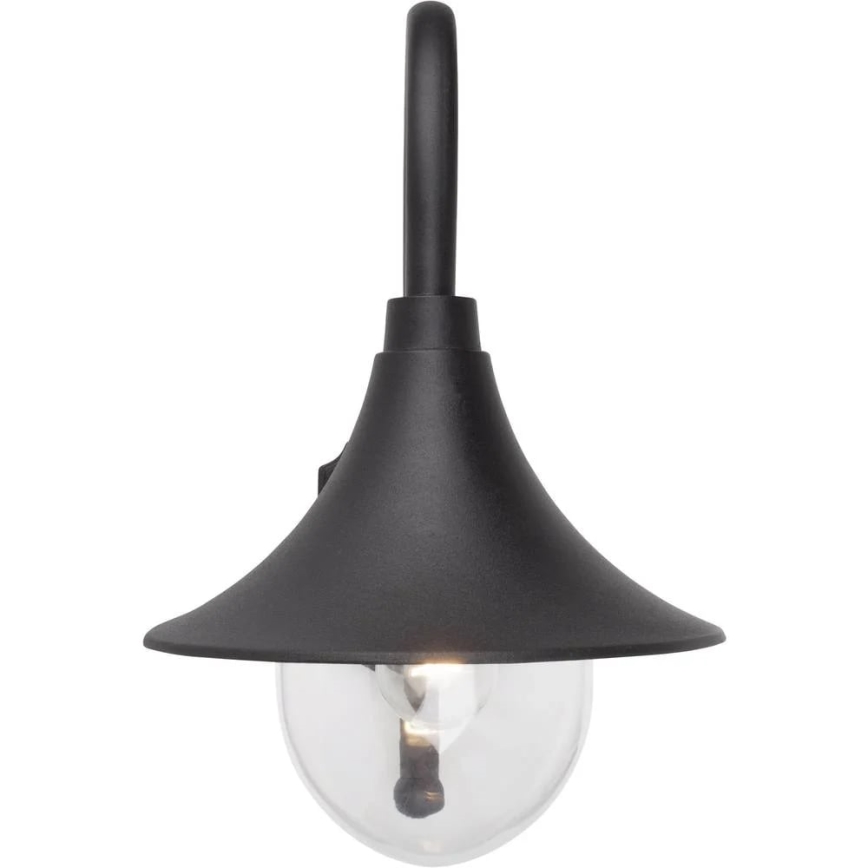 Brilliant - Вуличний настінний світильник BERNA 1xE27/60W/230V IP44 чорний