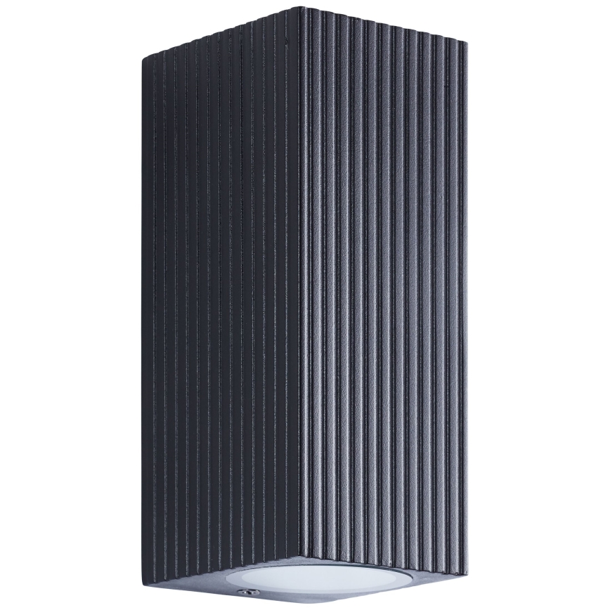 Brilliant - Вуличний настінний світильник JELANI 2xGU10/10W/230V IP44 чорний