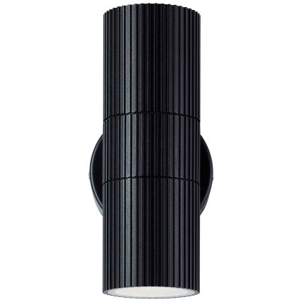 Brilliant - Вуличний настінний світильник KEOLA 2xGU10/10W/230V IP44 чорний
