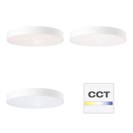 Brilliant — LED-стельовий світильник SLIMLINE з можливістю затемнення, 60 Вт, 230 В, 3000–6500 К, діаметр 49 см, білий, з пультом дистанційного керування