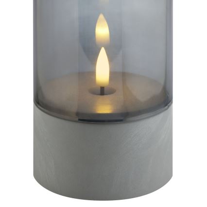 Brilliant - Комплект из 2 LED-свечей ILLUSION LED/2xAA IP44 серый/дымчато-чёрный