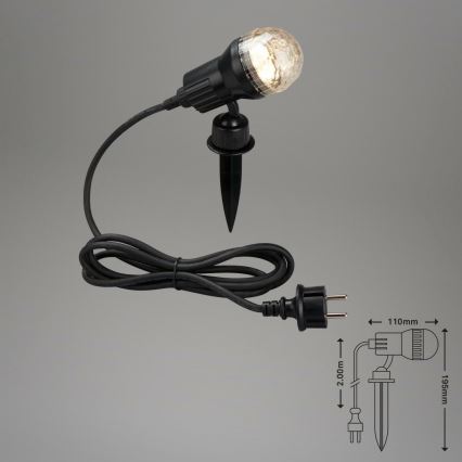 Brilo 3078-015 - Світлодіодний вуличний світильник TERRA 1xGU10/3W/230V IP44