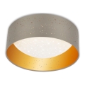 Brilo 3482-011 - Светодиодный потолочный светильник MAILA STARRY LED/12W/230V коричневый/золотистый