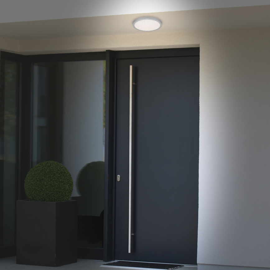 Brilo 3649-014 - Світлодіодний стельовий світильник для ванної кімнати RUNA LED/18,5W/230V IP44 срібний