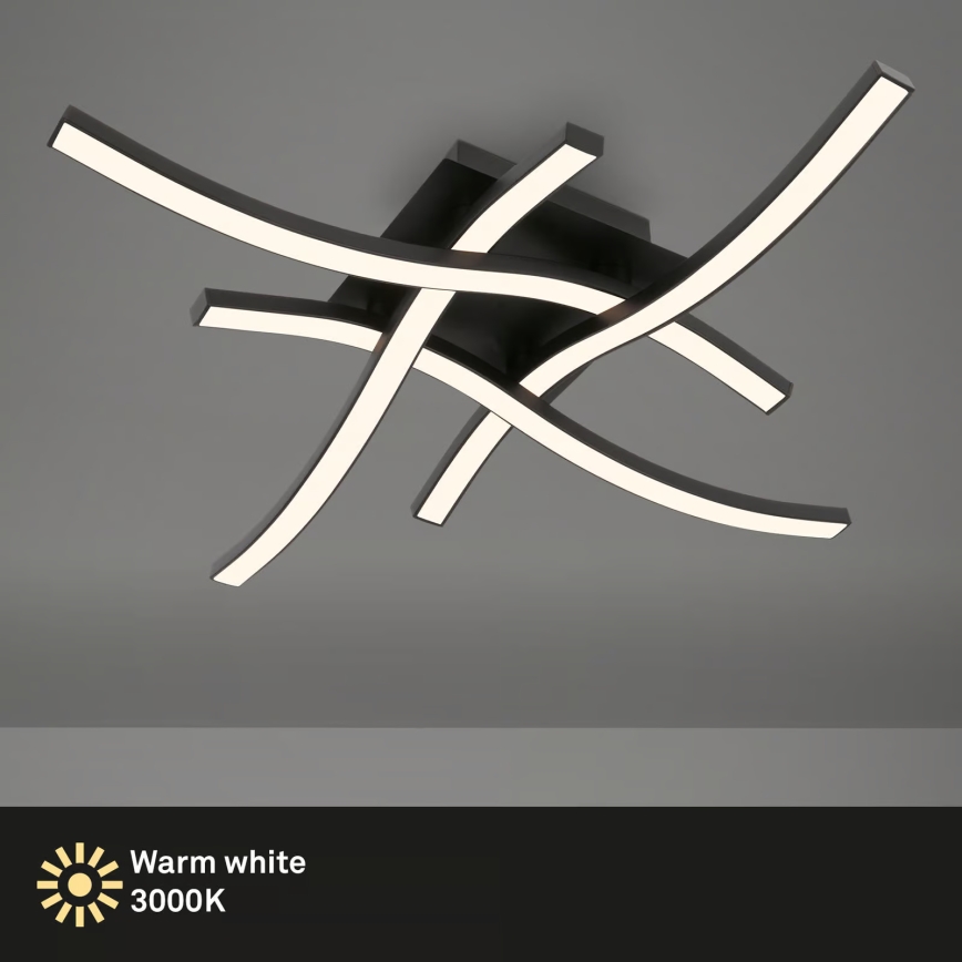 Brilo 3677-045 - LED потолочный светильник LED/14,4W/230V чёрный