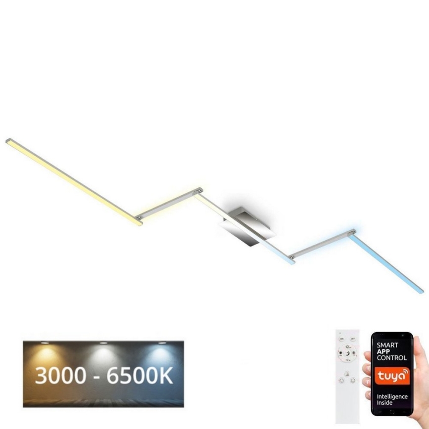 Brilo 3737-018 - Светодиодный потолочный светильник с регулированием яркости SMART LED/24W/230V 3000-6500K Wi-Fi Tuya + дистанционное управление