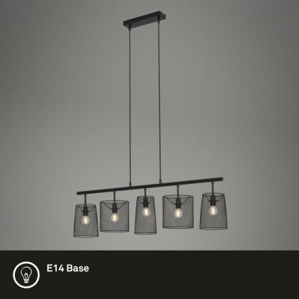 Brilo 4076-055 - Подвесная люстра RETRO 5xE14/40W/230V
