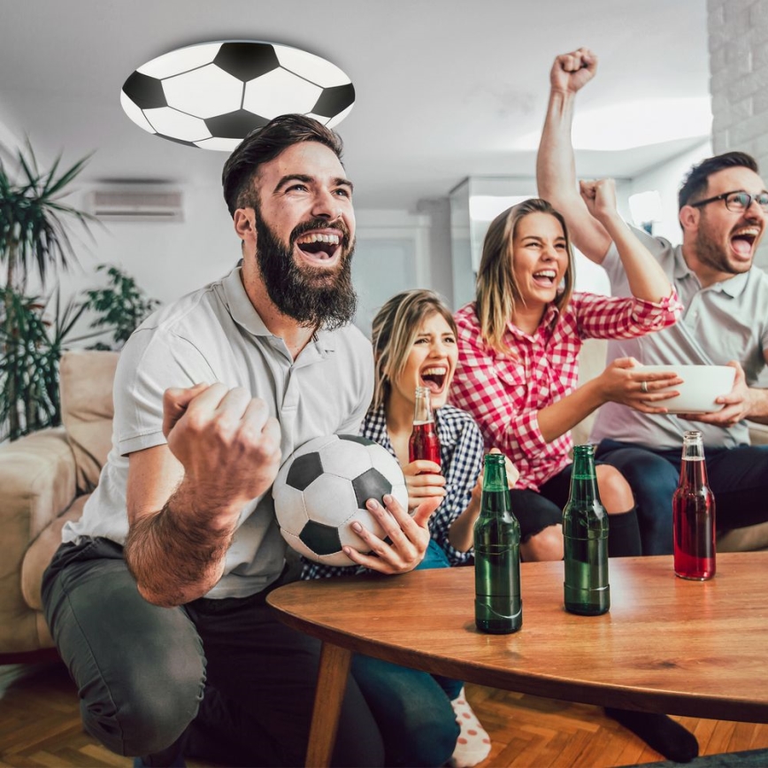 Brilo - Детский светодиодный потолочный светильник FOTBALL LED/12W/230V
