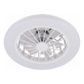 Brilo - диммируемый LED потолочный вентилятор PAFO LED/24W/230V 3000-6500K белый + дистанционное управление