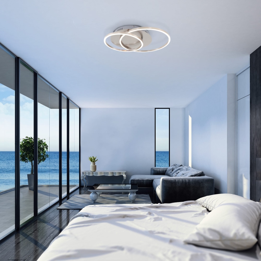 Brilo - Диммируемый потолочный светильник FRAMES LED/14W/230V + LED/22W 3000K