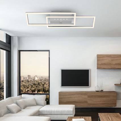 Brilo - диммируемый потолочный светильник LED/30W/230V 3000K матовый хром