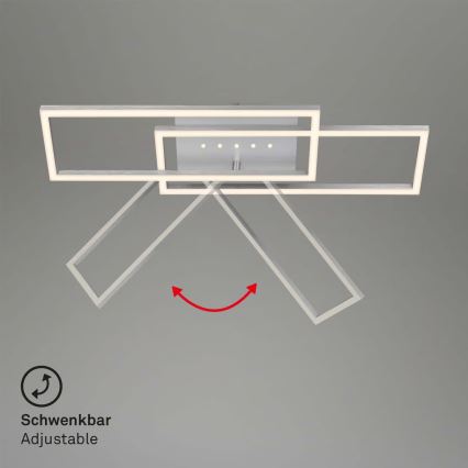 Brilo - диммируемый потолочный светильник LED/30W/230V 3000K матовый хром