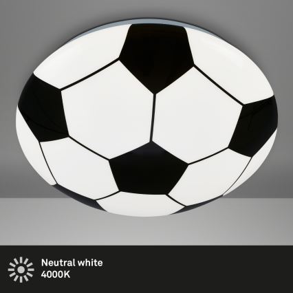 Brilo - Дитячий світлодіодний стельовий світильник FOTBALL LED/12W/230V