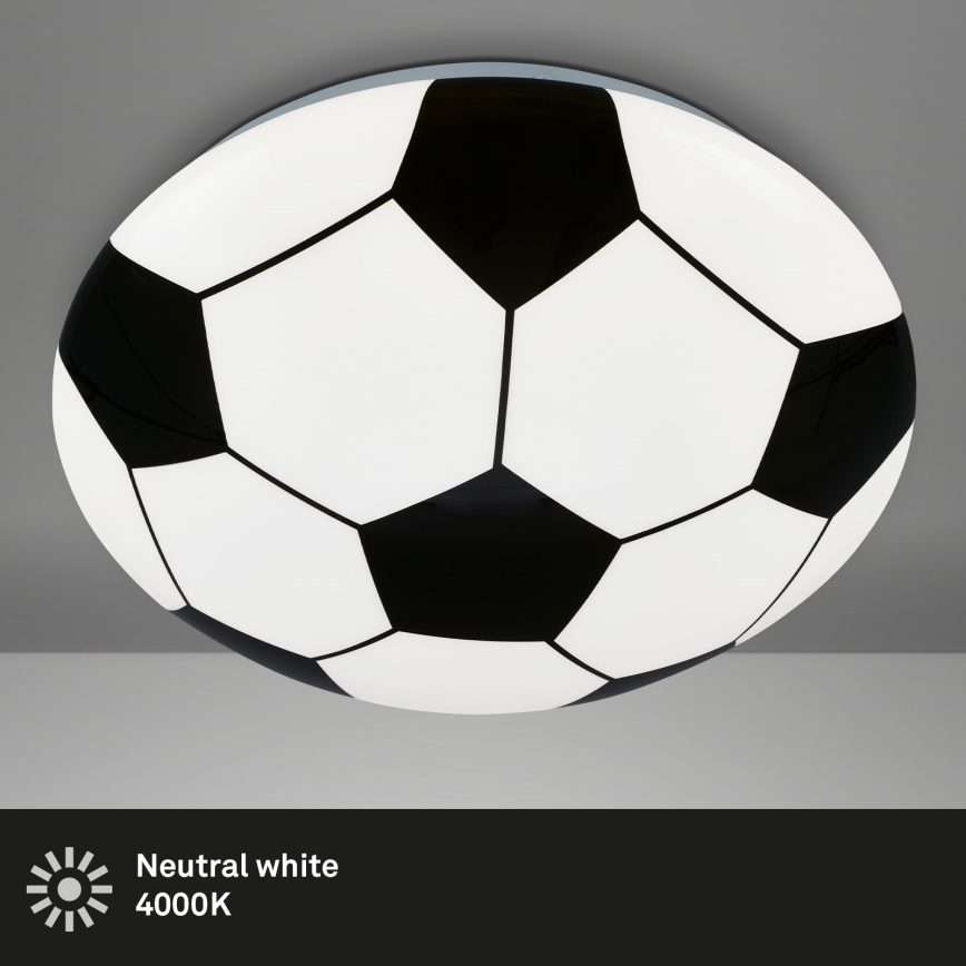 Brilo - Дитячий світлодіодний стельовий світильник FOTBALL LED/12W/230V