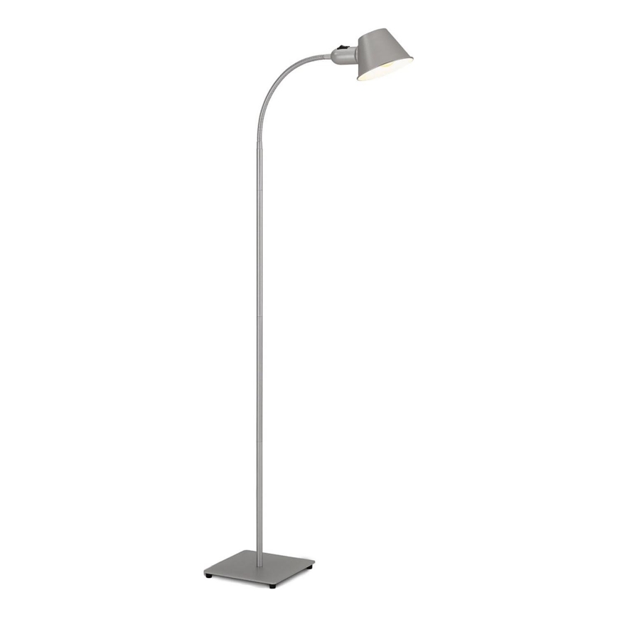 Brilo - Гибкий торшер 1xE27/10W/230V серебристый