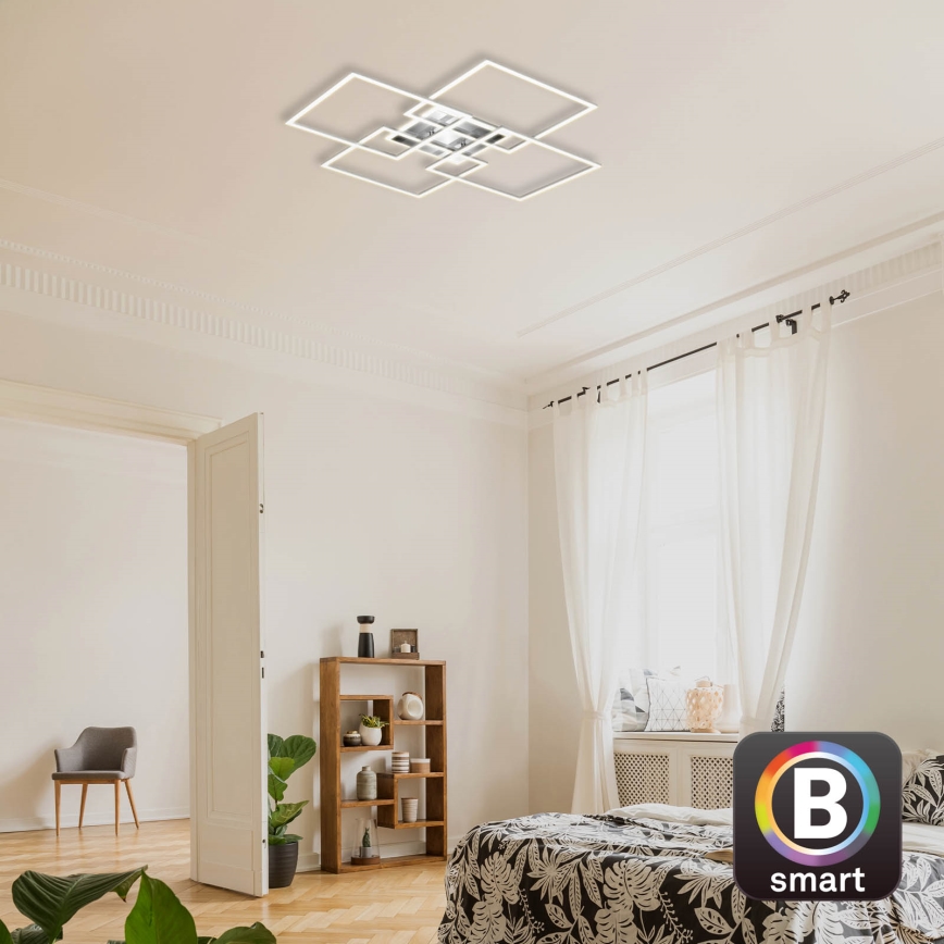 Brilo - Світлодіодна регульована накладна люстра FRAME LED/50W/230V 2700-6500K Wi-Fi Tuya + дистанційне керування