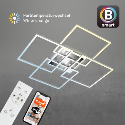 Brilo - Світлодіодна регульована накладна люстра FRAME LED/50W/230V 2700-6500K Wi-Fi Tuya + дистанційне керування