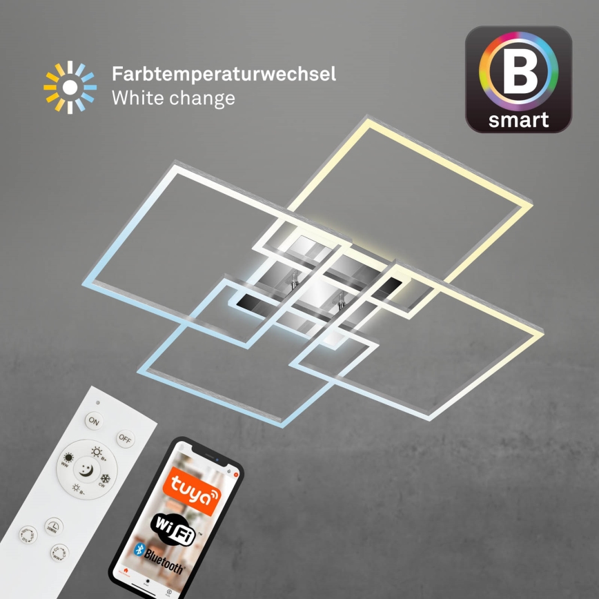 Brilo - Світлодіодна регульована накладна люстра FRAME LED/50W/230V 2700-6500K Wi-Fi Tuya + дистанційне керування