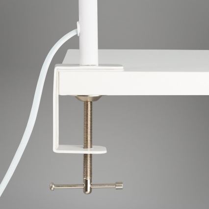 Brilo - LED Гнучка настільна лампа з затискачем TRASNA LED/7,5W/230V білий