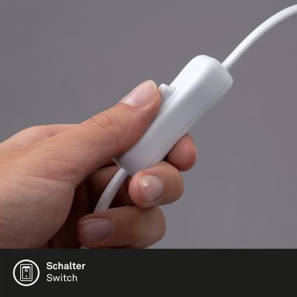 Brilo - LED Гнучка настільна лампа з затискачем TRASNA LED/7,5W/230V білий