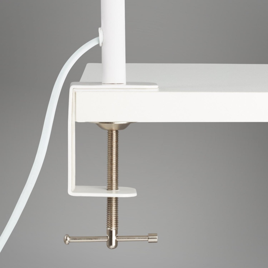 Brilo - LED Гнучка настільна лампа з затискачем TRASNA LED/7,5W/230V білий