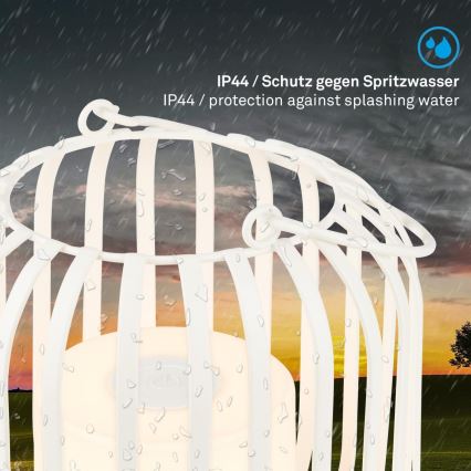 Brilo - LED з регулюванням яскравості nabíjecí вуличний настільна лампа LED/2W/5V IP44 білий