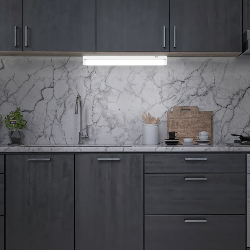 Brilo - LED-подсветка для навесных шкафов, 6 Вт, 230 В, 2700/4000/6500 К, 54,5 см, белый