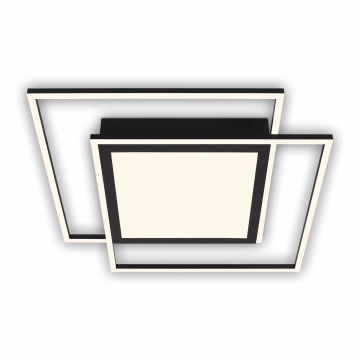 Brilo - LED потолочный светильник 2xLED/16W/230V + LED/19W 51,5x51,5 см черный