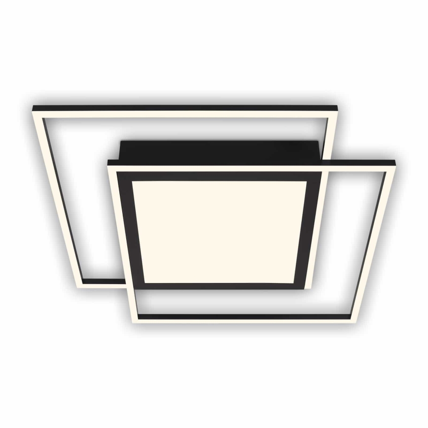 Brilo - LED потолочный светильник 2xLED/16W/230V + LED/19W 51,5x51,5 см черный