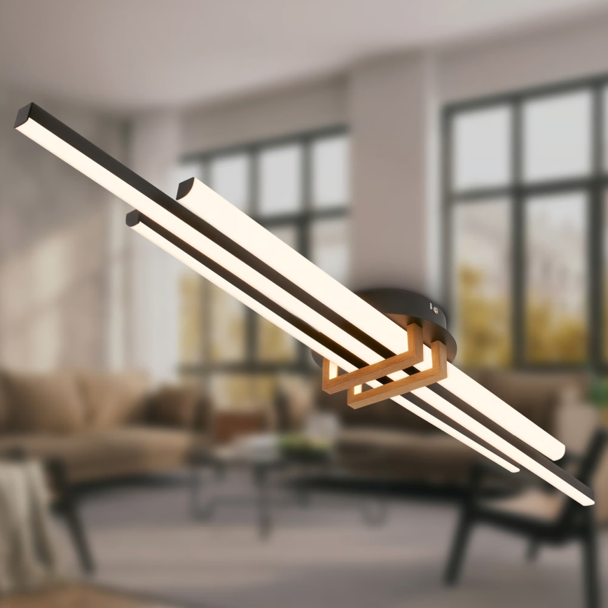 Brilo - LED потолочный светильник TINKA LED/30W/230V 3000K черный