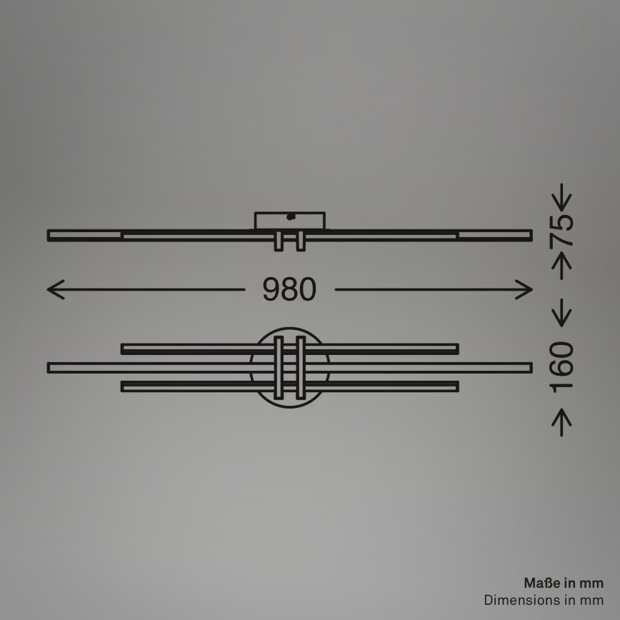 Brilo - LED потолочный светильник TINKA LED/30W/230V 3000K черный