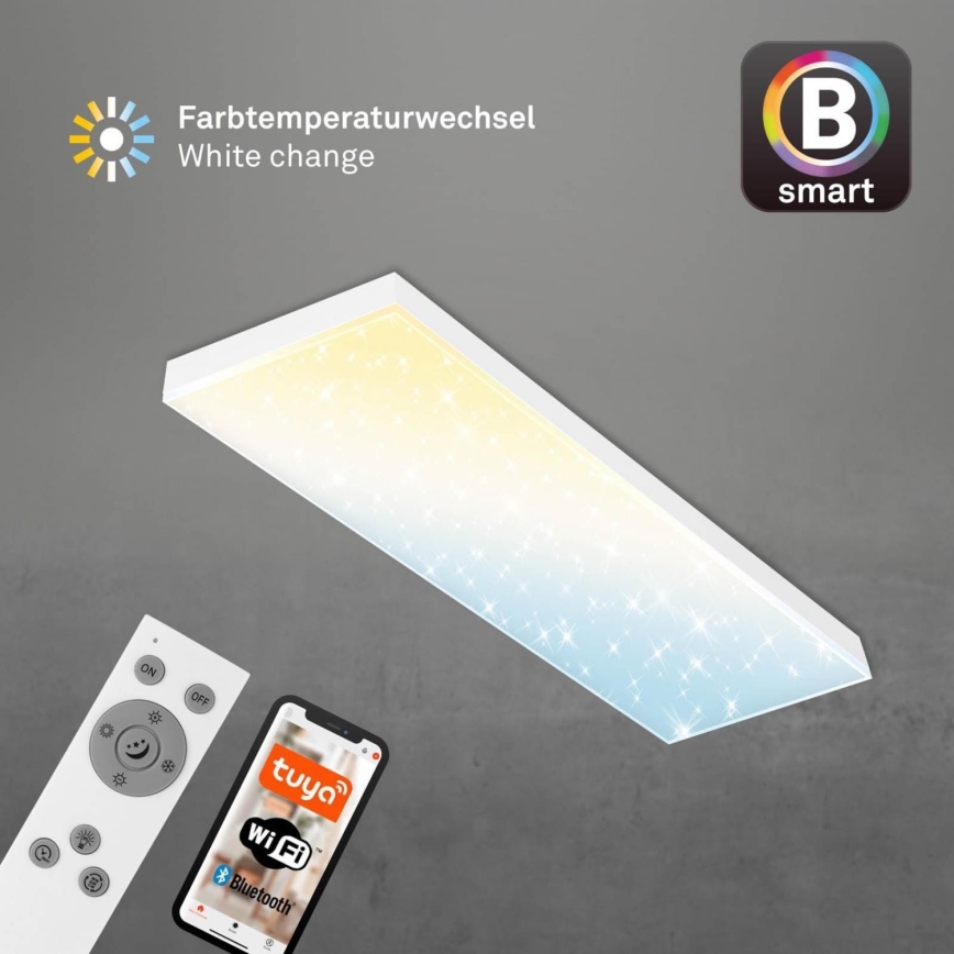 Brilo - LED Пристельова панель з регулюванням яскравості FRAMELESS LED/28W/230V 3000-6500K Wi-Fi Tuya + пульт дистанційного керування