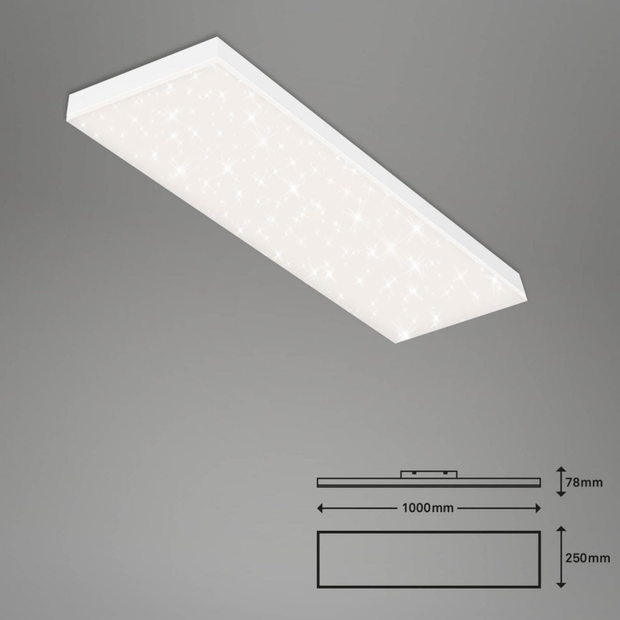 Brilo - LED Пристельова панель з регулюванням яскравості FRAMELESS LED/28W/230V 3000-6500K Wi-Fi Tuya + пульт дистанційного керування