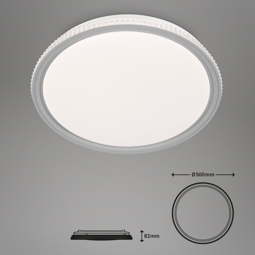 Brilo - LED RGB диммируемый потолочный светильник LED/40W/230V 3000-6500K + пульт дистанционного управления