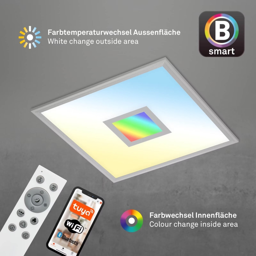 Brilo - LED RGB Стельовий світильник з регулюванням яскравості CENTRO LED/24W/230V 2700-6500K Wi-Fi Tuya + пульт дистанційного керування