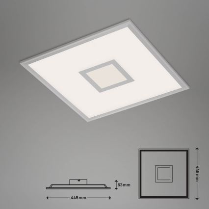 Brilo - LED RGB Стельовий світильник з регулюванням яскравості CENTRO LED/24W/230V 2700-6500K Wi-Fi Tuya + пульт дистанційного керування