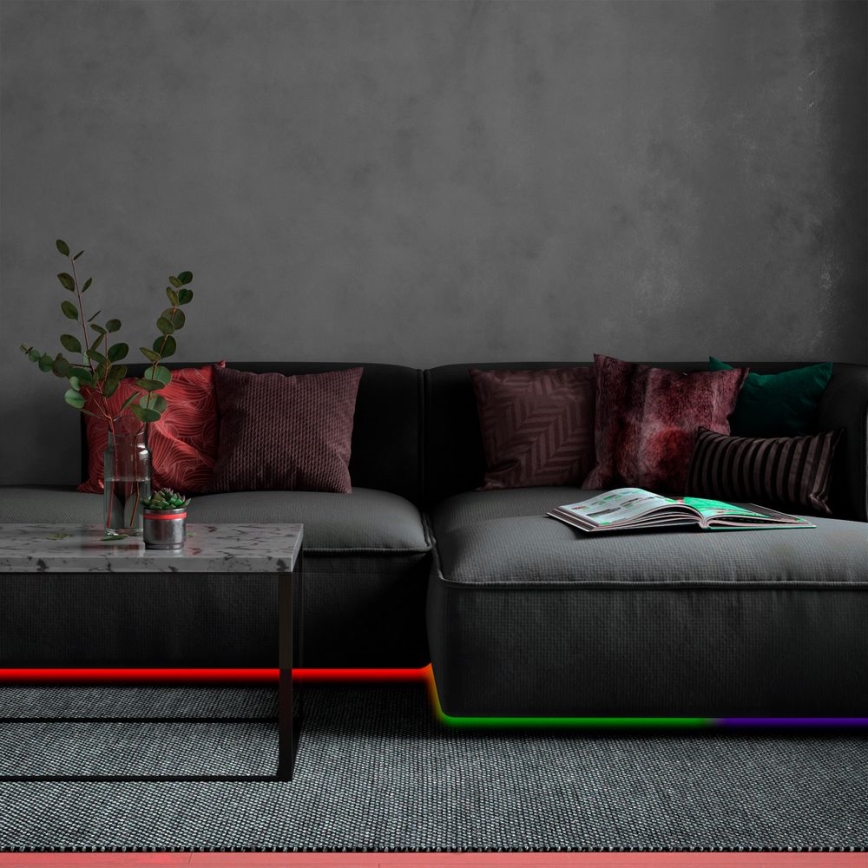 Brilo - LED RGB Стрічка з регулюванням яскравості 11,5м LED/24W/230V + пульт дистанційного керування