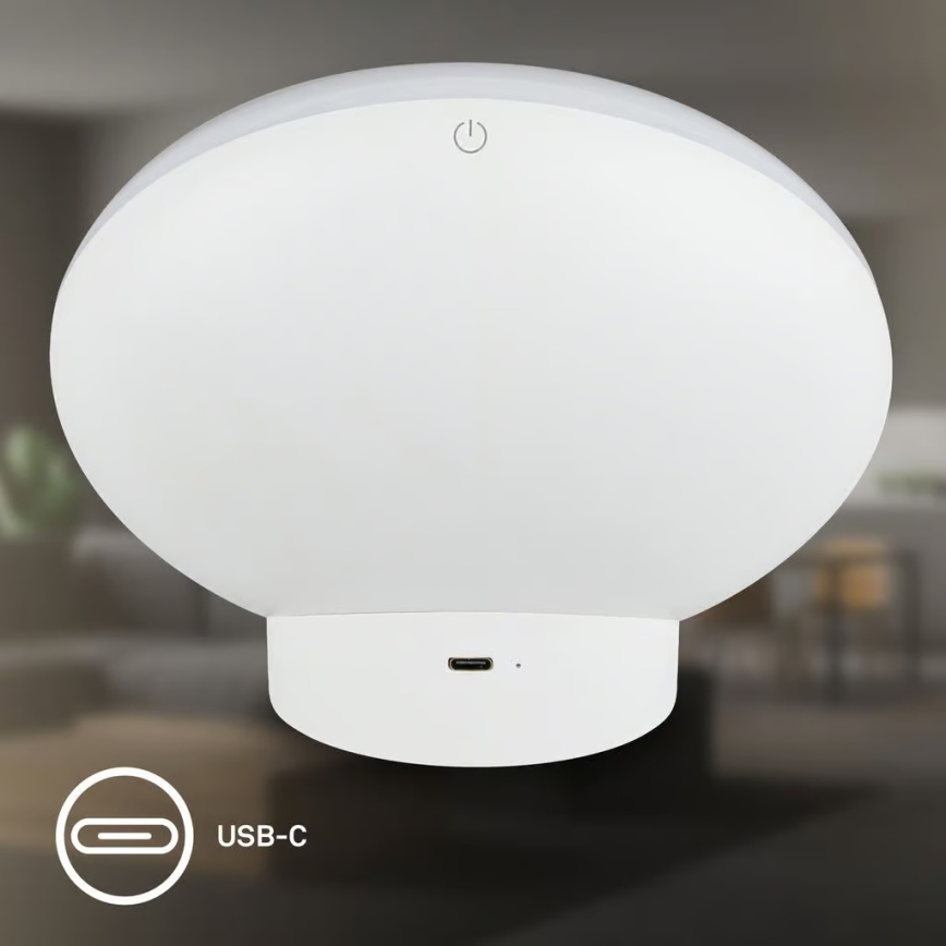 Brilo - LED RGBIC Регулируемая по яркости настольная лампа TARA LED/6W/230V 3000-6500K белая + пульт дистанционного управления