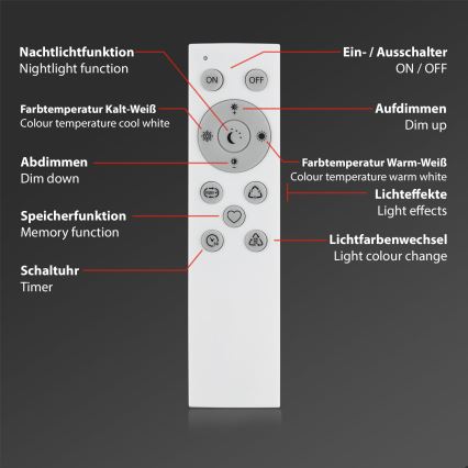 Brilo - LED RGBW Настільна лампа з регулюванням яскравості LED/9W/230V 3000-6500K Wi-Fi Tuya + пульт дистанційного керування