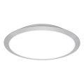 Brilo - LED стельовий світильник для ванної кімнати CTS LED/21W/230V 3000/4000K IP44 діам. 37 см матовий хром
