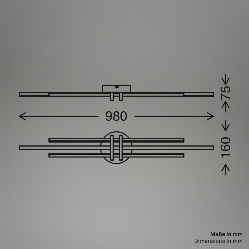 Brilo - LED стельовий світильник TINKA LED/30W/230V 3000K мідний