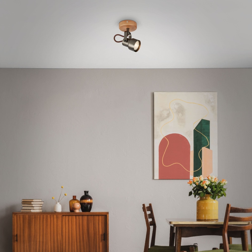 Brilo - LED точковий світильник TAHUN 1xGU10/5W/230V коричневий