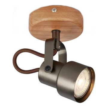 Brilo - LED точковий світильник TAHUN 1xGU10/5W/230V коричневий